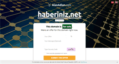 Desktop Screenshot of haberiniz.net