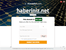 Tablet Screenshot of haberiniz.net